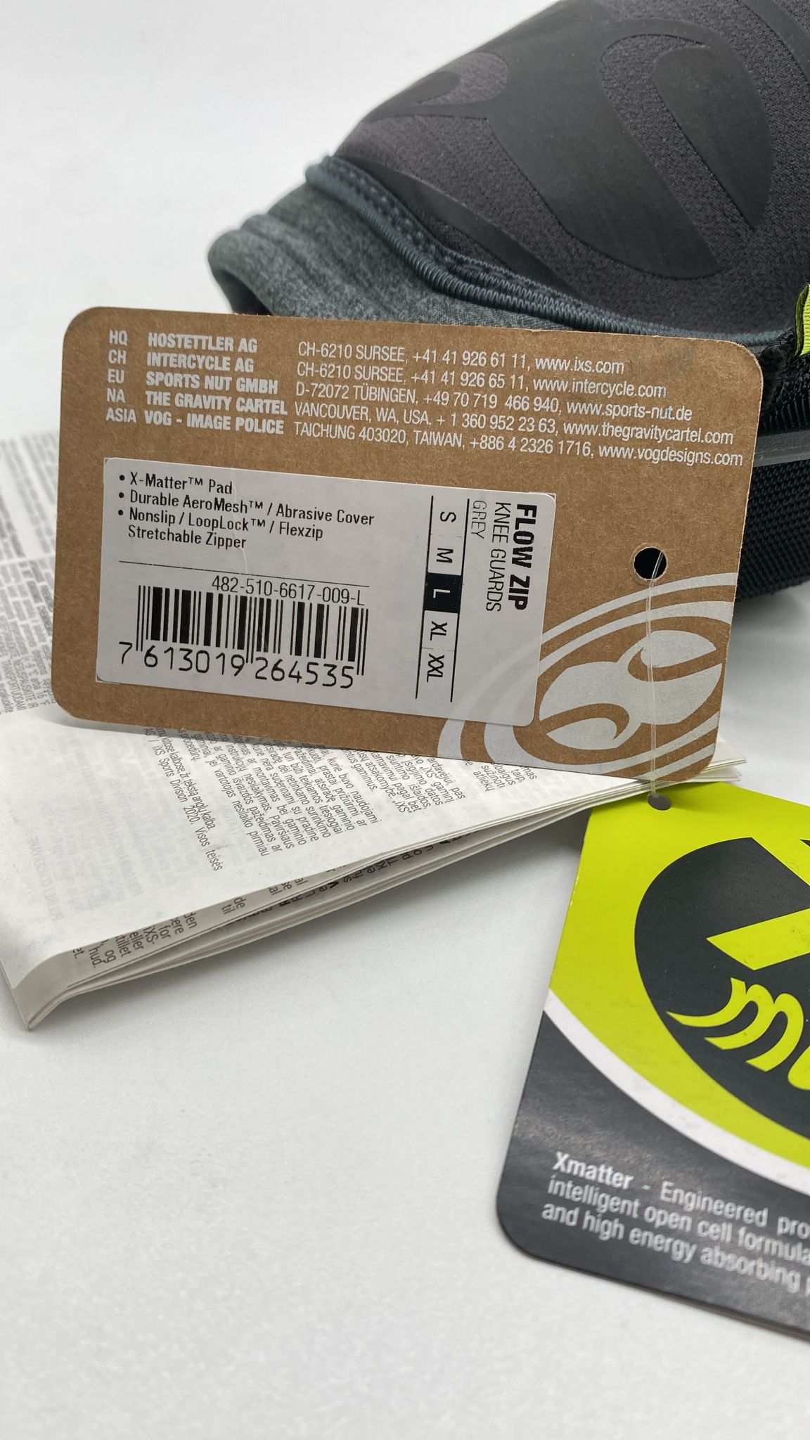 🛡️ iXS Flow ZIP Knieprotektor – Größe L - NEU