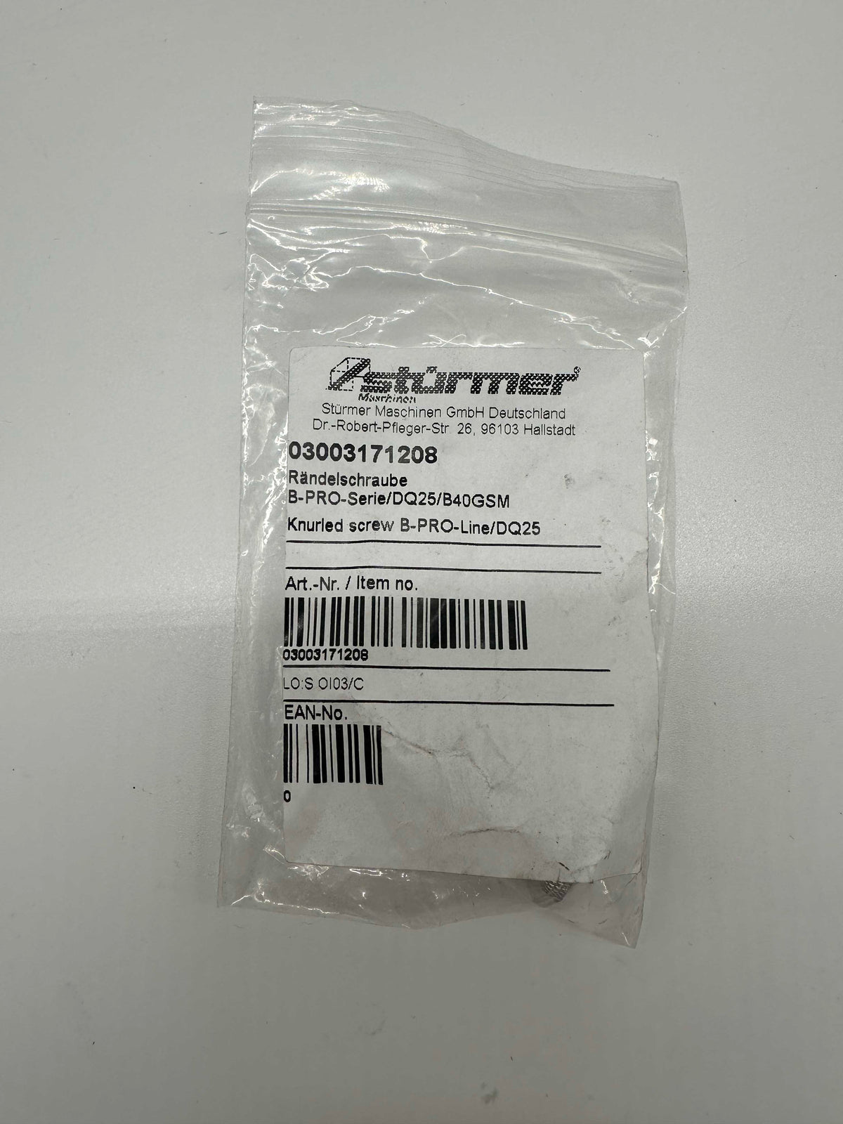 Optimum Rändelschraube B-PRO Serie DQ 25 B40GSM 03003171508