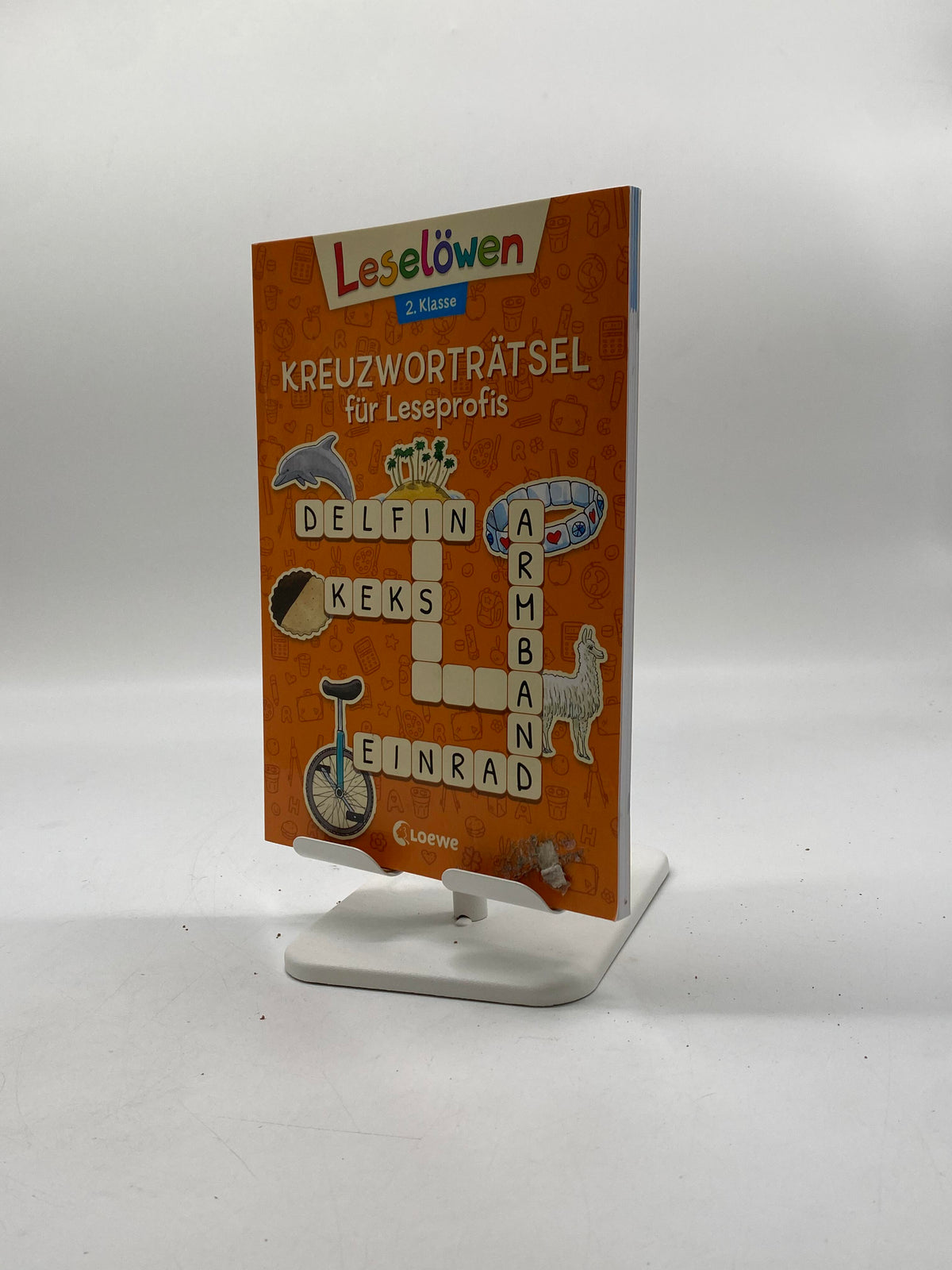 ✍️ Leselöwen Kreuzworträtsel für Leseprofis – 2. Klasse (Orange)