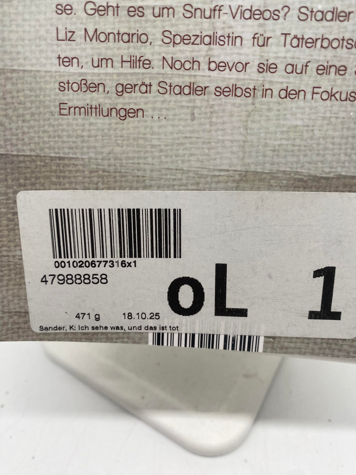 📚 Ich sehe was, und das ist tot