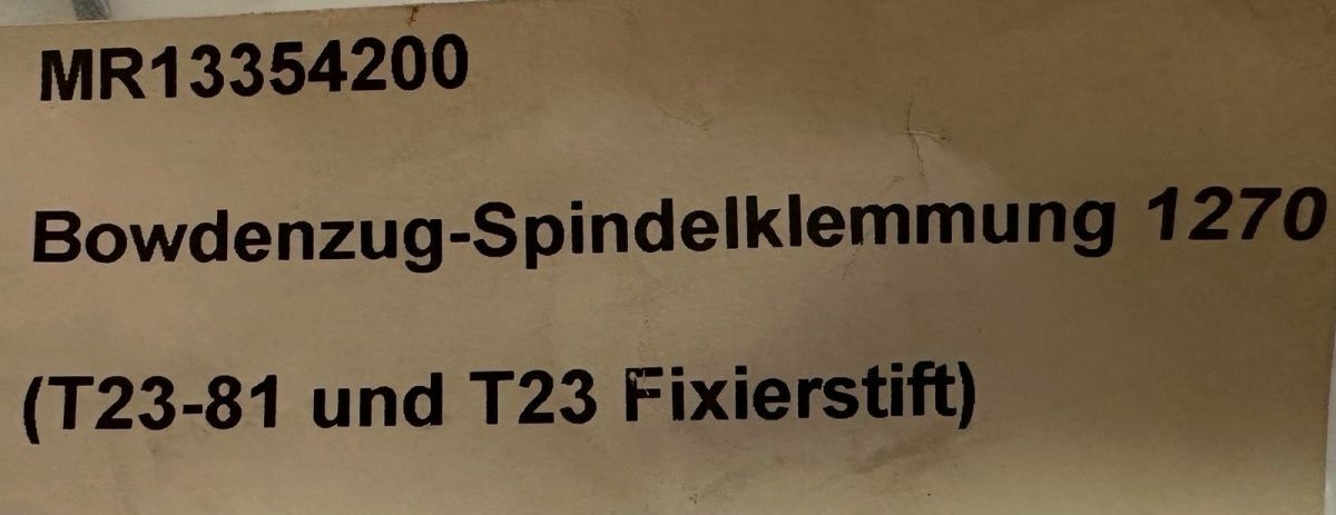 Martin Bowdenzug Spindelklemmung 1270 T23-51