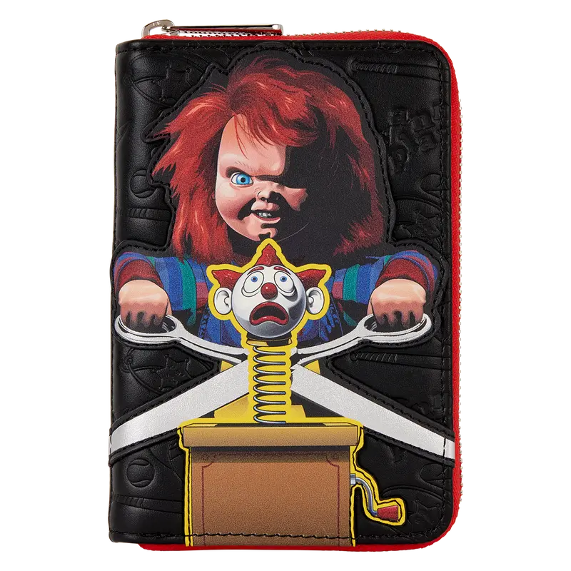 💀 Chucky Clown Cosplay Zip Around Wallet – Geldbörse mit Reißverschluss, neu