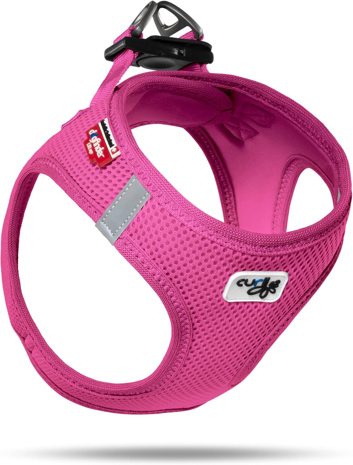🐶 Curli Vest Harness Air-Mesh XL – Hundegeschirr Pink/Fuchsia leicht - neu