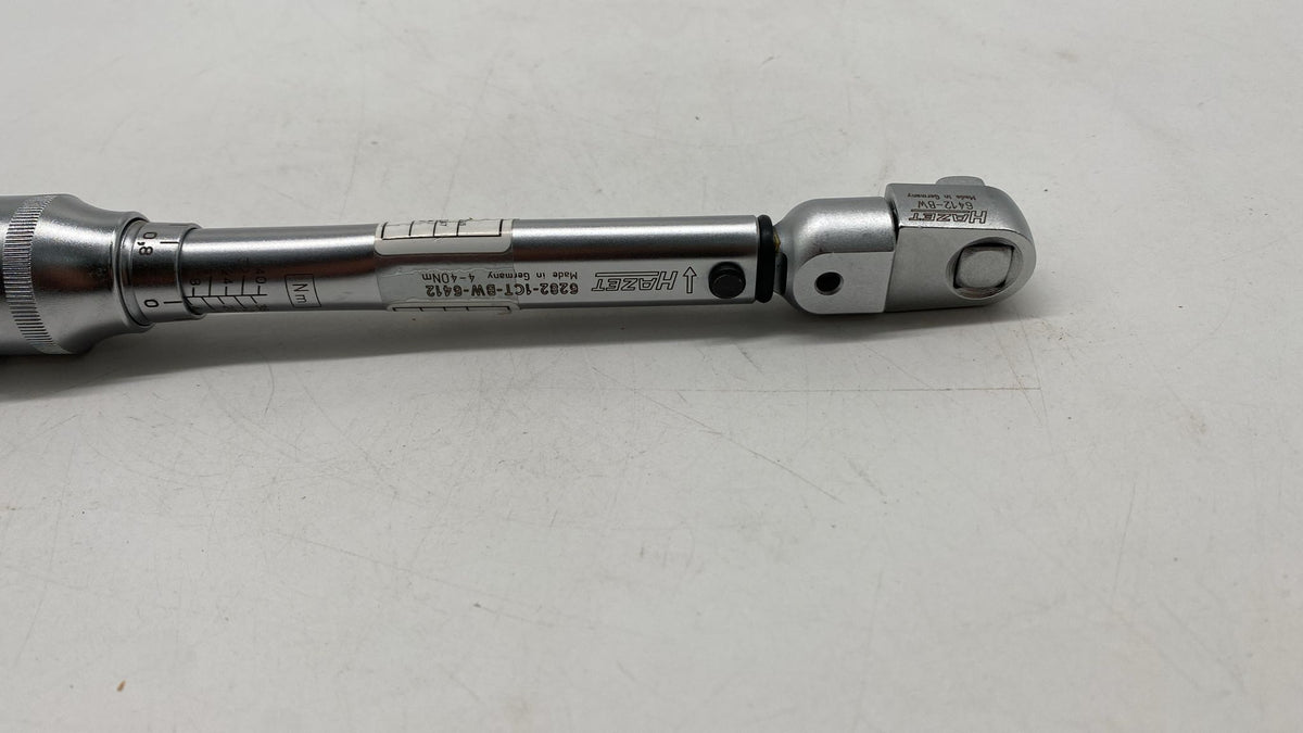 HAZET Drehmomentschlüssel 6282-1CT · 4–40 Nm 3/8 Zoll inkl. Aufsatz