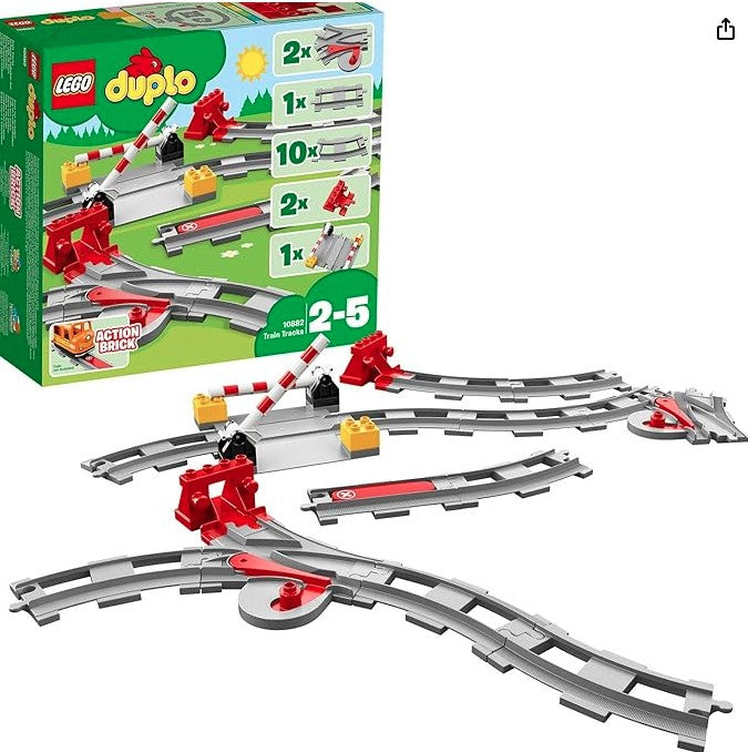 🚂 LEGO DUPLO 10882 Eisenbahn Schienen Set – mit Signalstein, 23 Teile, neu