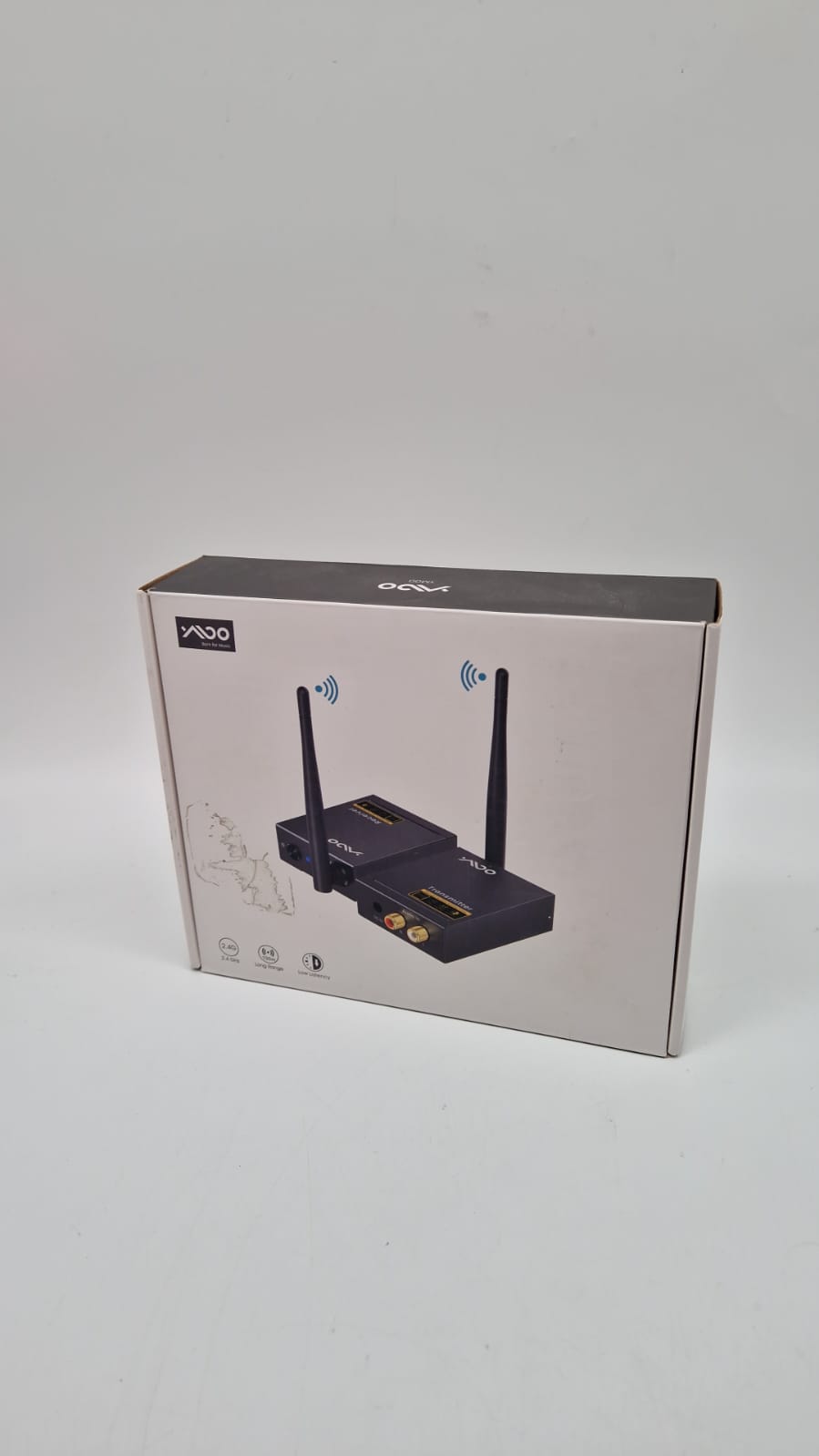 🎧 YMOO 2,4 GHz Audio Funk Set – HiFi Sender & Empfänger, 20 ms Latenz - B-Ware