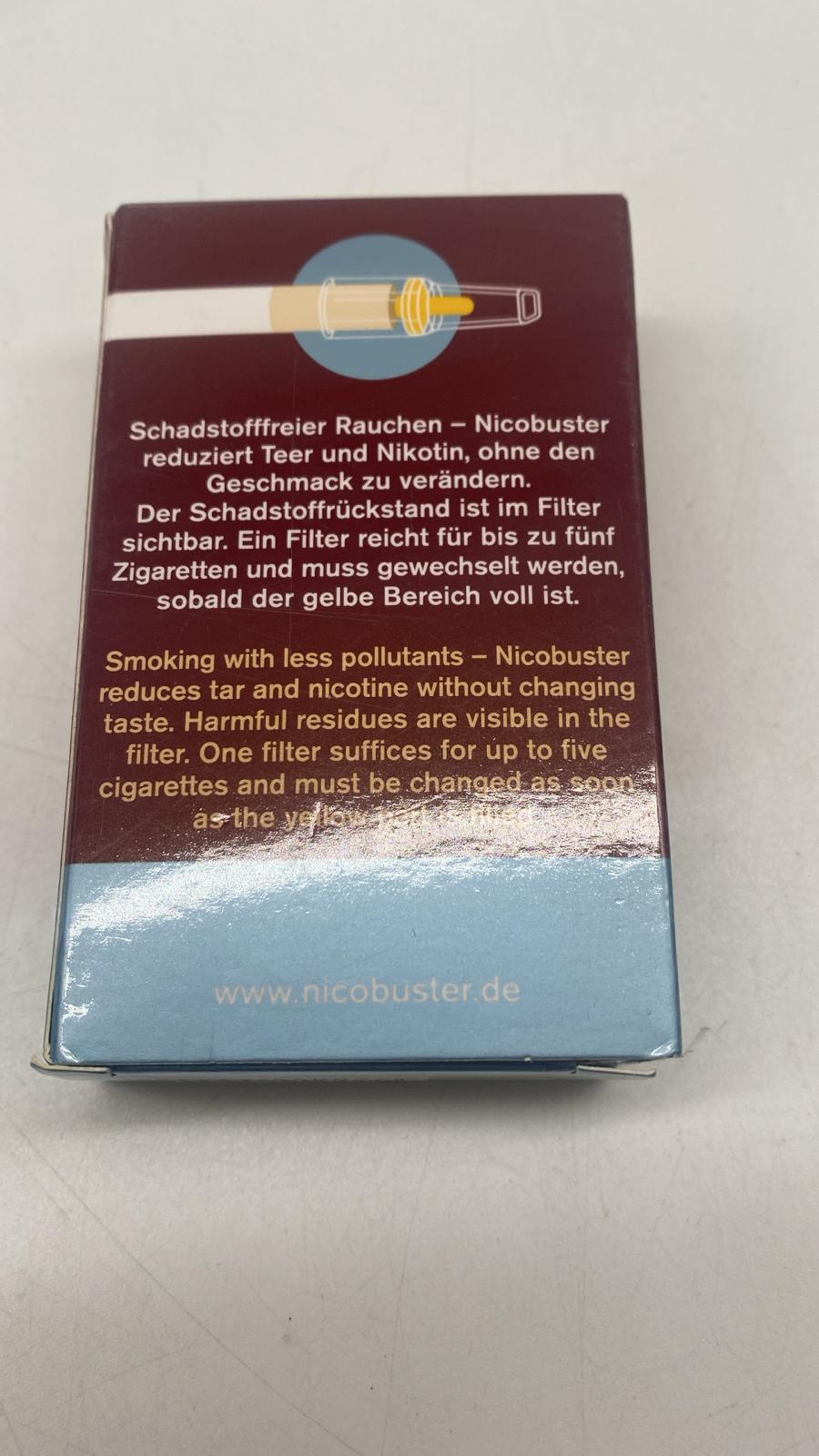 🚬 Nicobuster Zigarettenfilter – 900 Microfilter, reduziert Teer & Nikotin - B-Ware