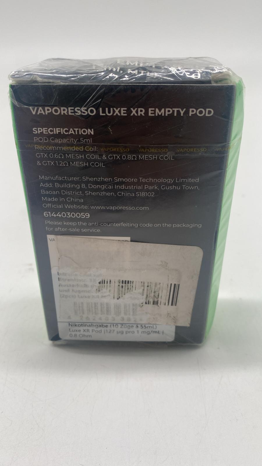 💨 Vaporesso Luxe XR Leerpods MTL – 5 ml, New Version, 2er Pack - neu