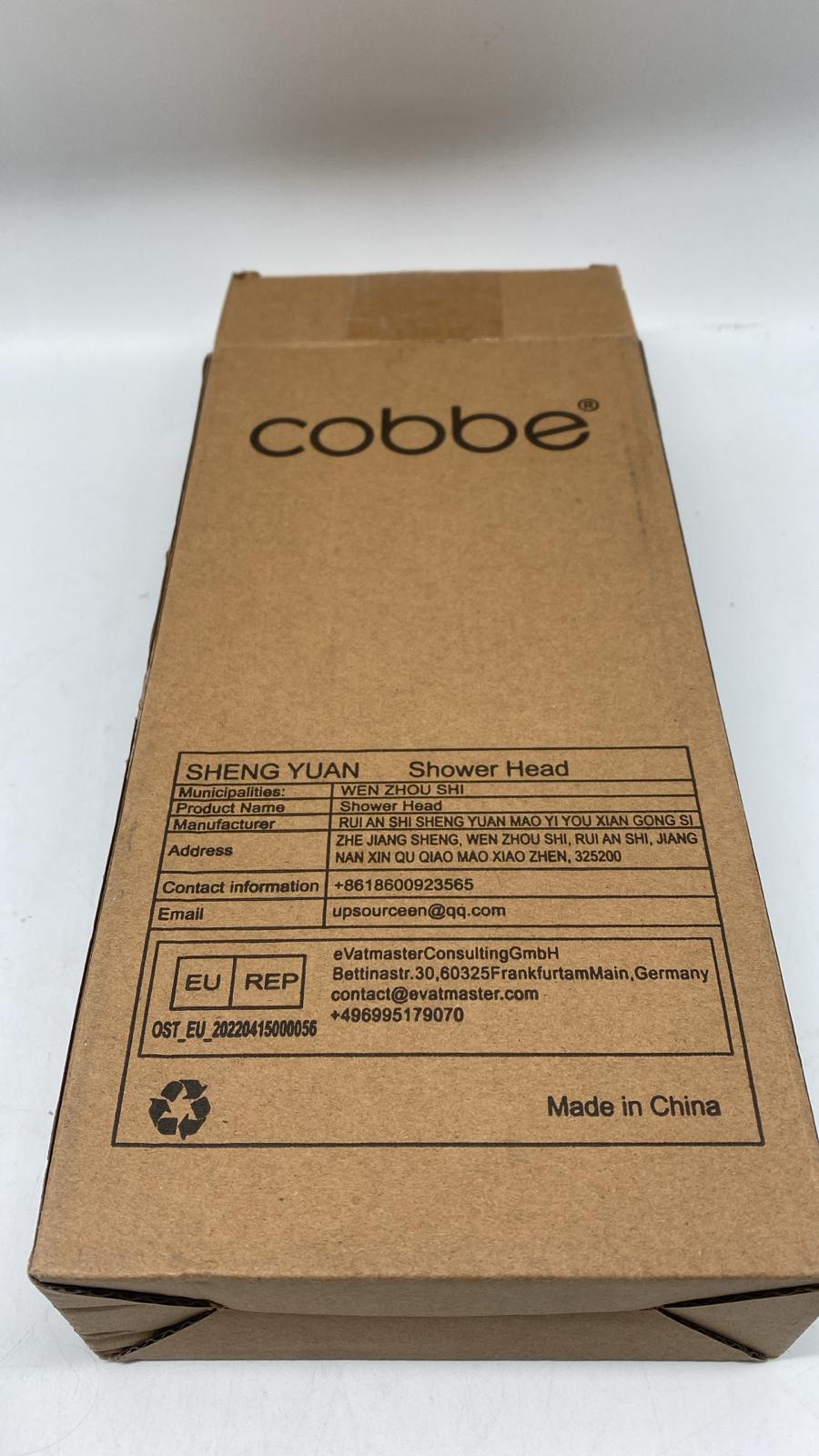 🚿 Cobbe Duschkopf Hochdruck – 3 Strahlarten, Chrom, wassersparend, neu