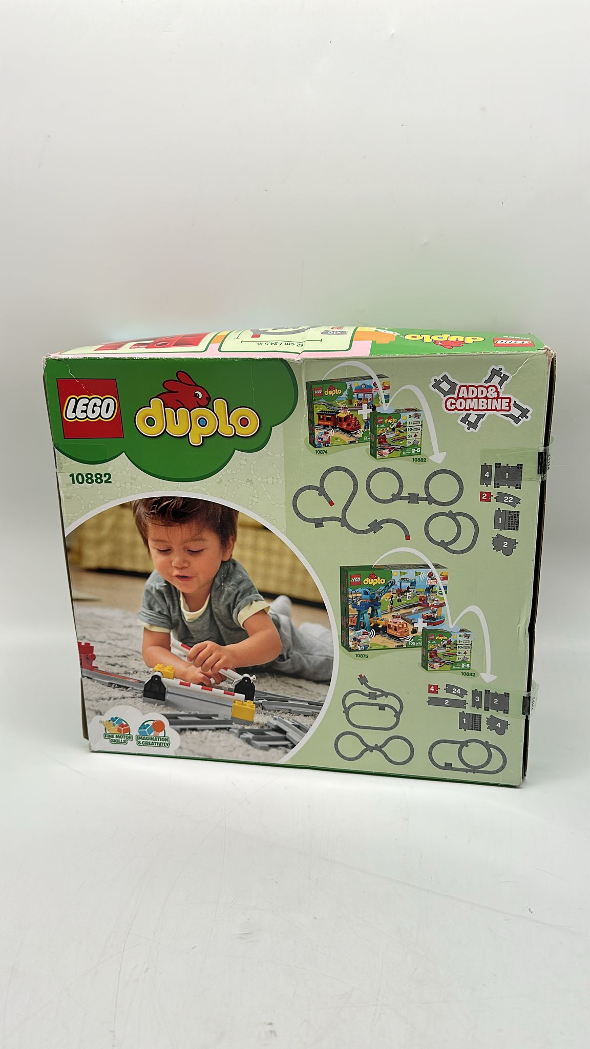 🚂 LEGO DUPLO 10882 Eisenbahn Schienen Set – mit Signalstein, 23 Teile, neu