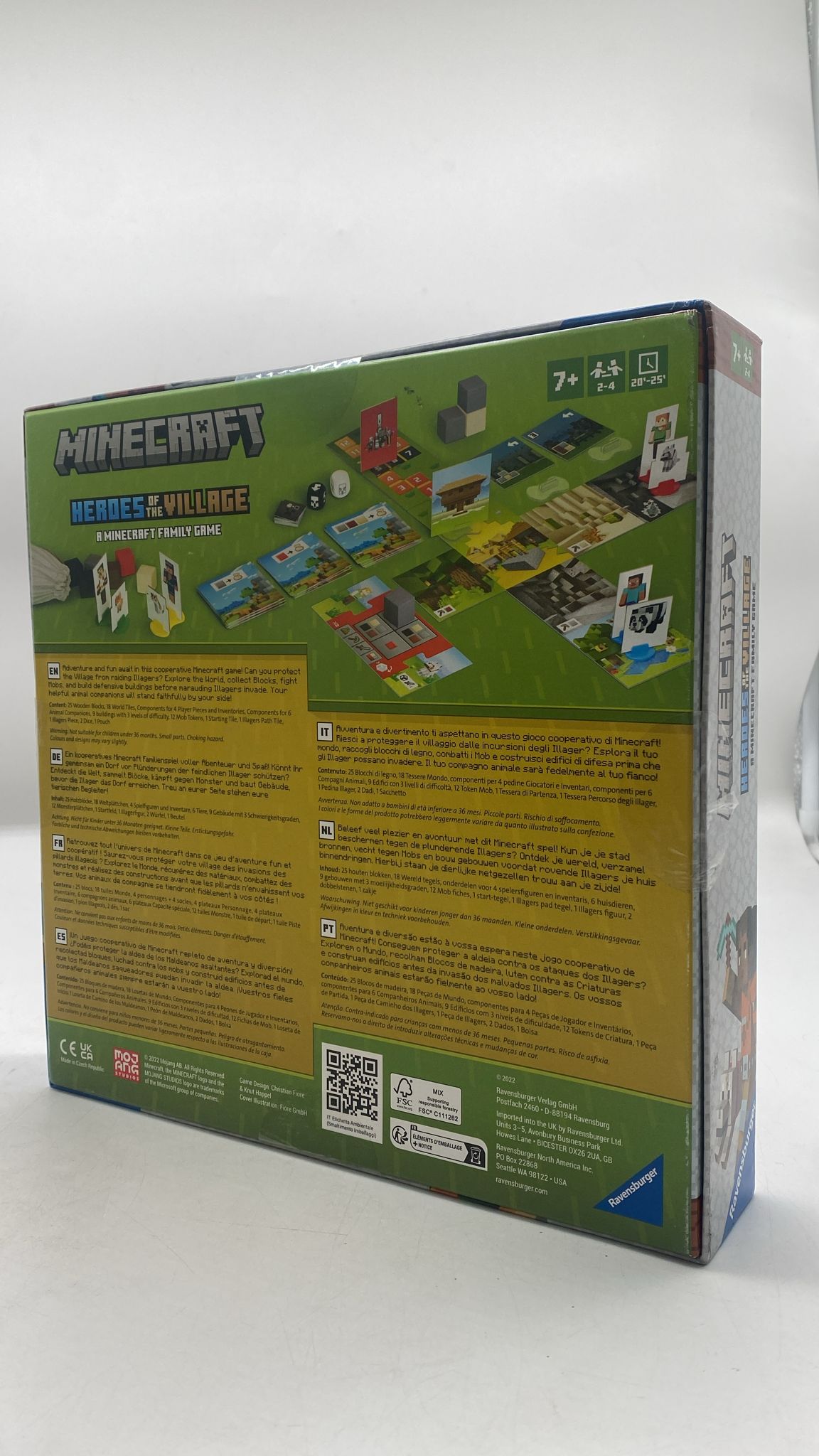 🎮 Minecraft Heroes of the Village Brettspiel – Gesellschaftsspiel ab 7 Jahre - neu