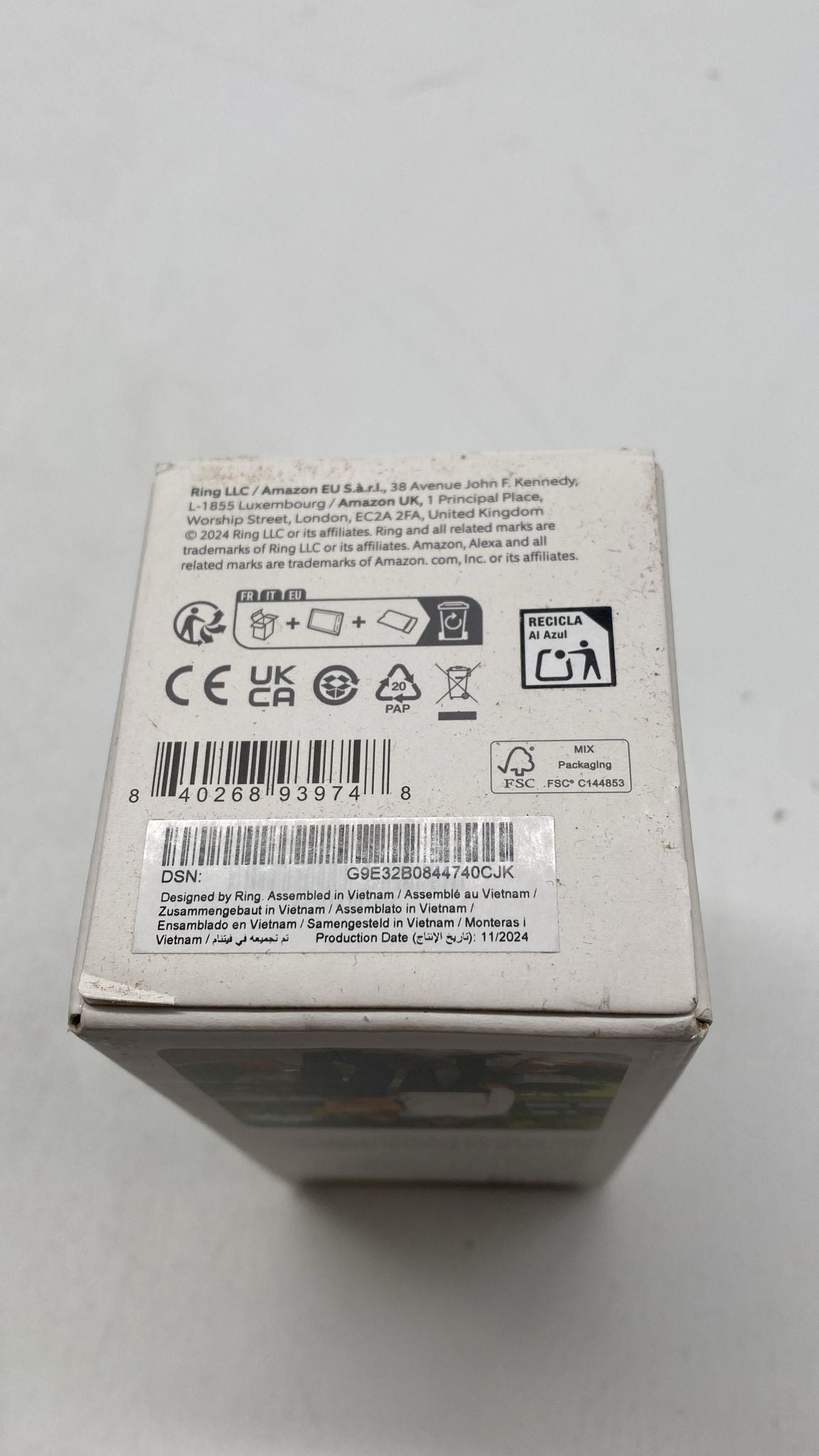 🔔 Ring Akku Videotürklingel Battery Video Doorbell Nickel matt – neu