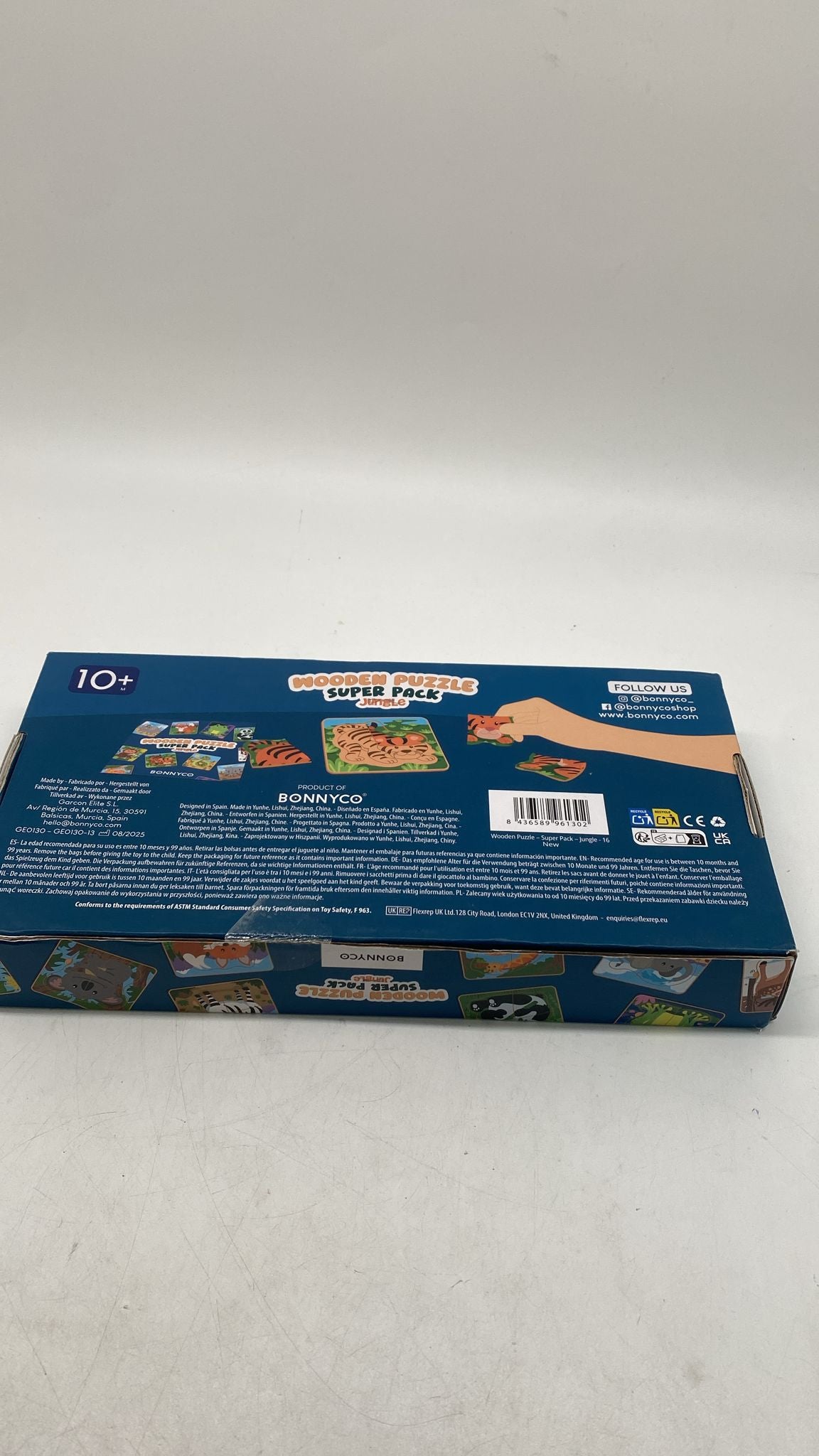 🧩 BONNYCO Holzpuzzle Set 16x – Kinder Puzzle Mitgebsel 1–5 Jahre - neu
