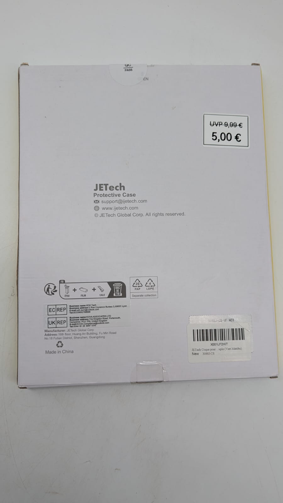 📱 JETech iPad Air Hülle – Matcha Grün, mit Stifthalter - B-Ware