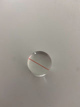 Martin Plankonvexlinse D=19,8 mm mit rotem Markierungsstrich
