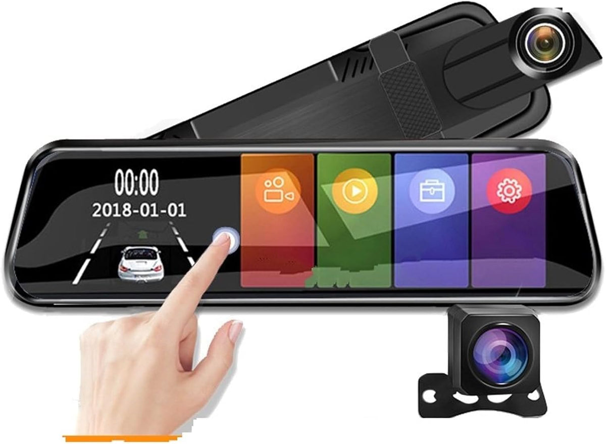 🚗 BEUTEE 10" Spiegel Dashcam 1080P – Dual Kamera DVR mit Rückfahrkamera - B-Ware