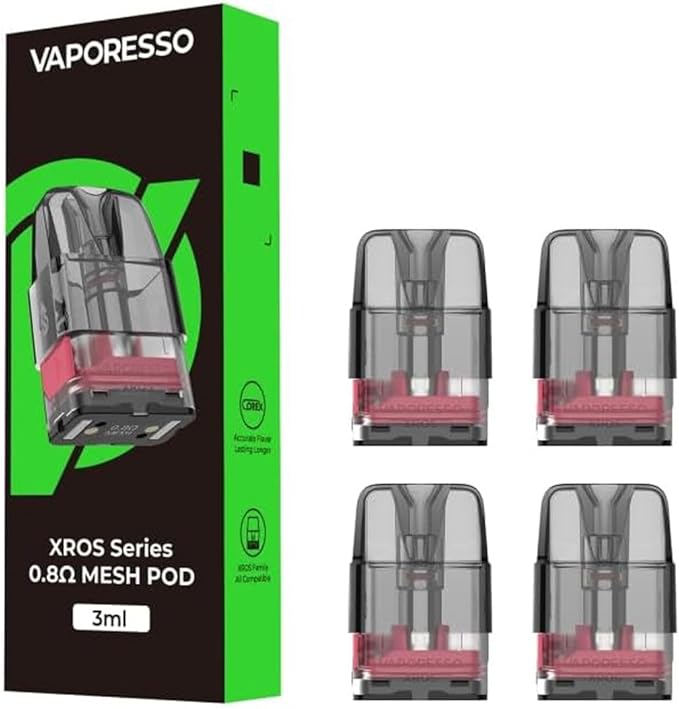 💨 Vaporesso XROS Pods Mesh 0,8 Ohm – 3 ml, 4er Pack - B-Ware