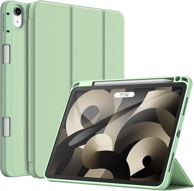 📱 JETech iPad Air Hülle – Matcha Grün, mit Stifthalter - B-Ware