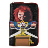 💀 Chucky Clown Cosplay Zip Around Wallet – Geldbörse mit Reißverschluss, neu