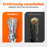 BAUBECK SDS Plus Betonbohrer 25 × 460 mm – Premium 40CR Stahl