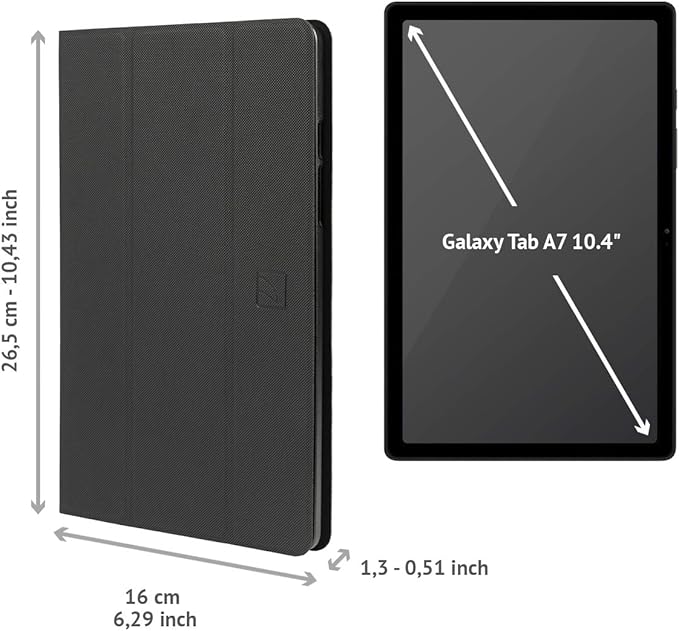 📱 Tucano Gala Hülle Galaxy Tab A7 10,4" – Hartschale, Stylusfach - B-Ware