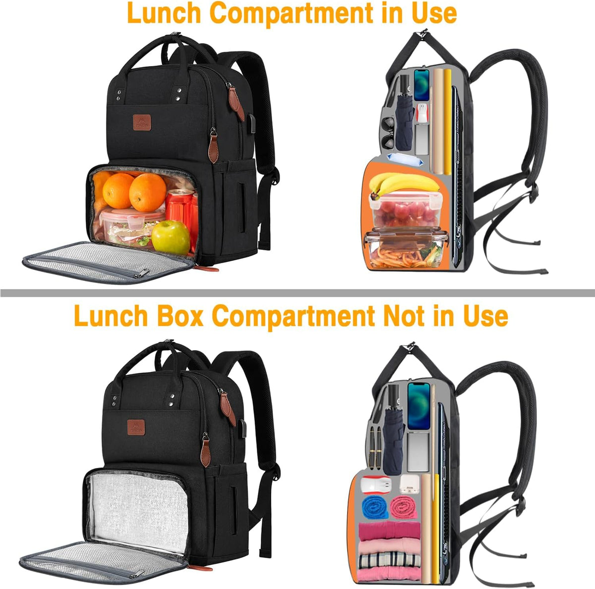 🌟 MATEIN Laptop Lunch Rucksack – 17 Zoll