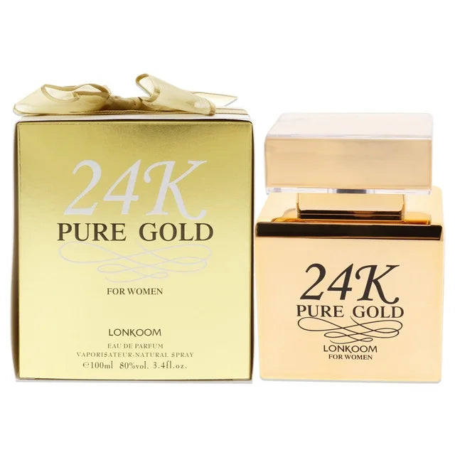🌸 Lonkoom 24K Pure Gold Eau de Parfum 100 ml – Damenparfum - neu
