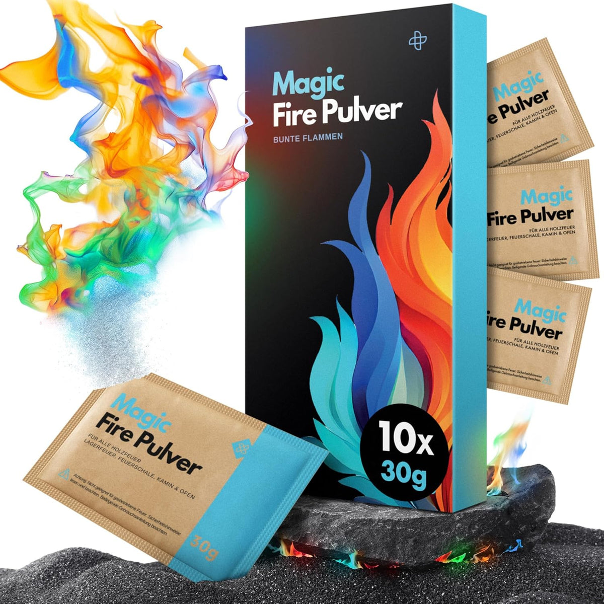 🔥 molinoRC Magic Flames 300g – Buntes Feuer Pulver für Kamin & Lagerfeuer - neu