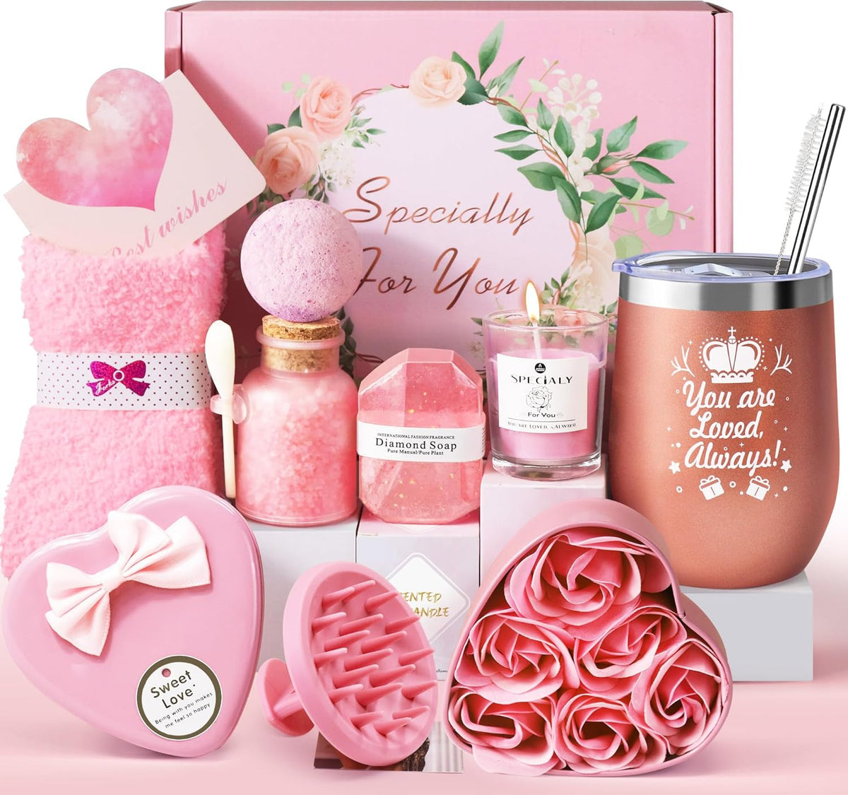 🎁 LIVEHITOP Geschenkset Rosa – stilvolle Geschenkidee Set - neu