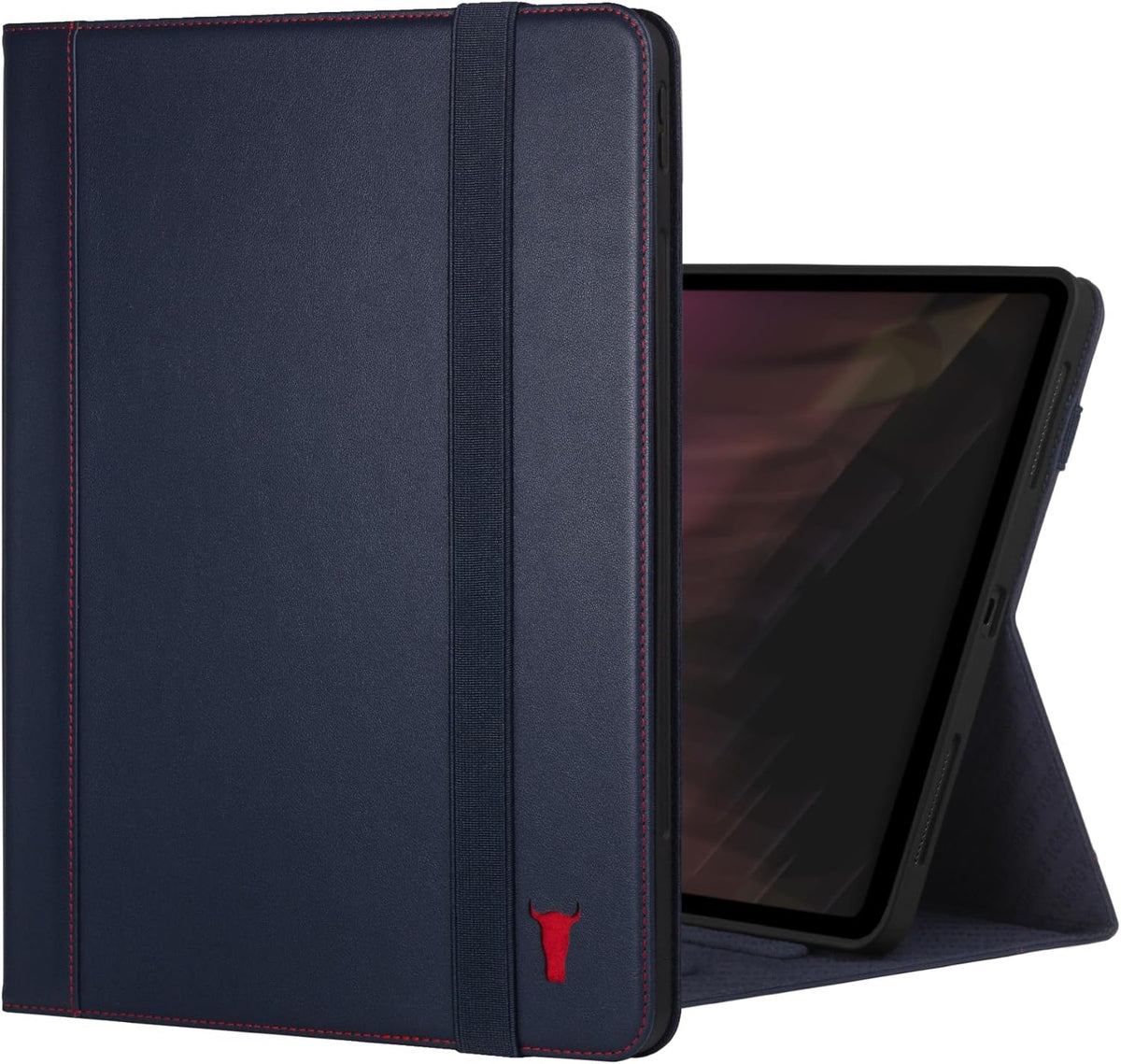 📱 TORRO Lederhülle iPad Pro 13" – Echtleder, Standfunktion,Blau  - B-Ware