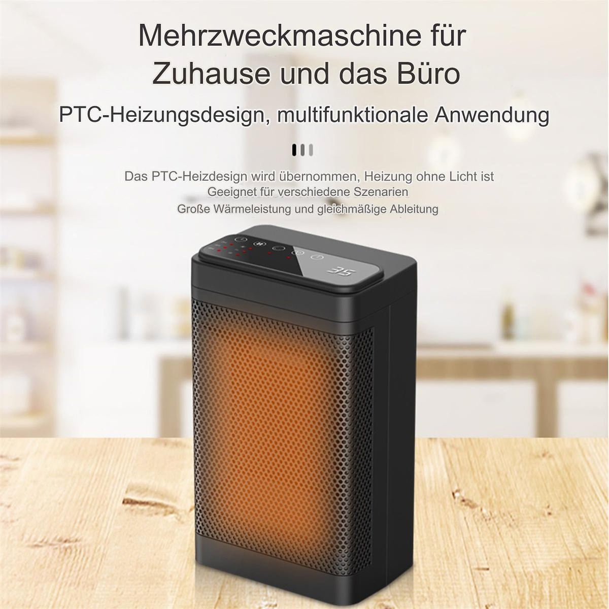 🌀 ELKUAIE Heizlüfter 1200W