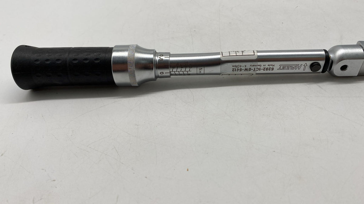 HAZET Drehmomentschlüssel 6282-1CT · 4–40 Nm 3/8 Zoll inkl. Aufsatz