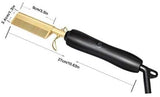 💇‍♀️ Keramik Heißkamm 230 °C – Haarglätter Schwarz/Gold, neu
