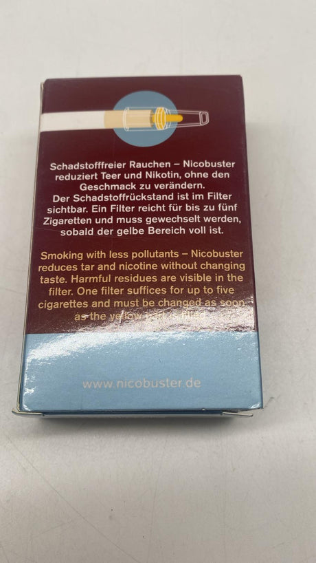 🚬 Nicobuster Zigarettenfilter – 900 Microfilter, reduziert Teer & Nikotin - B-Ware
