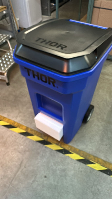🗑️ 120L Step-On Rollcontainer Blau – TR1035, mit Pedal & Rollen