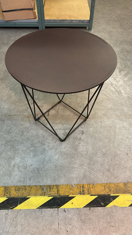 🪑 Walter Knoll Joco Saddle Beistelltisch – Ø 45 cm, Braun, Designerstück