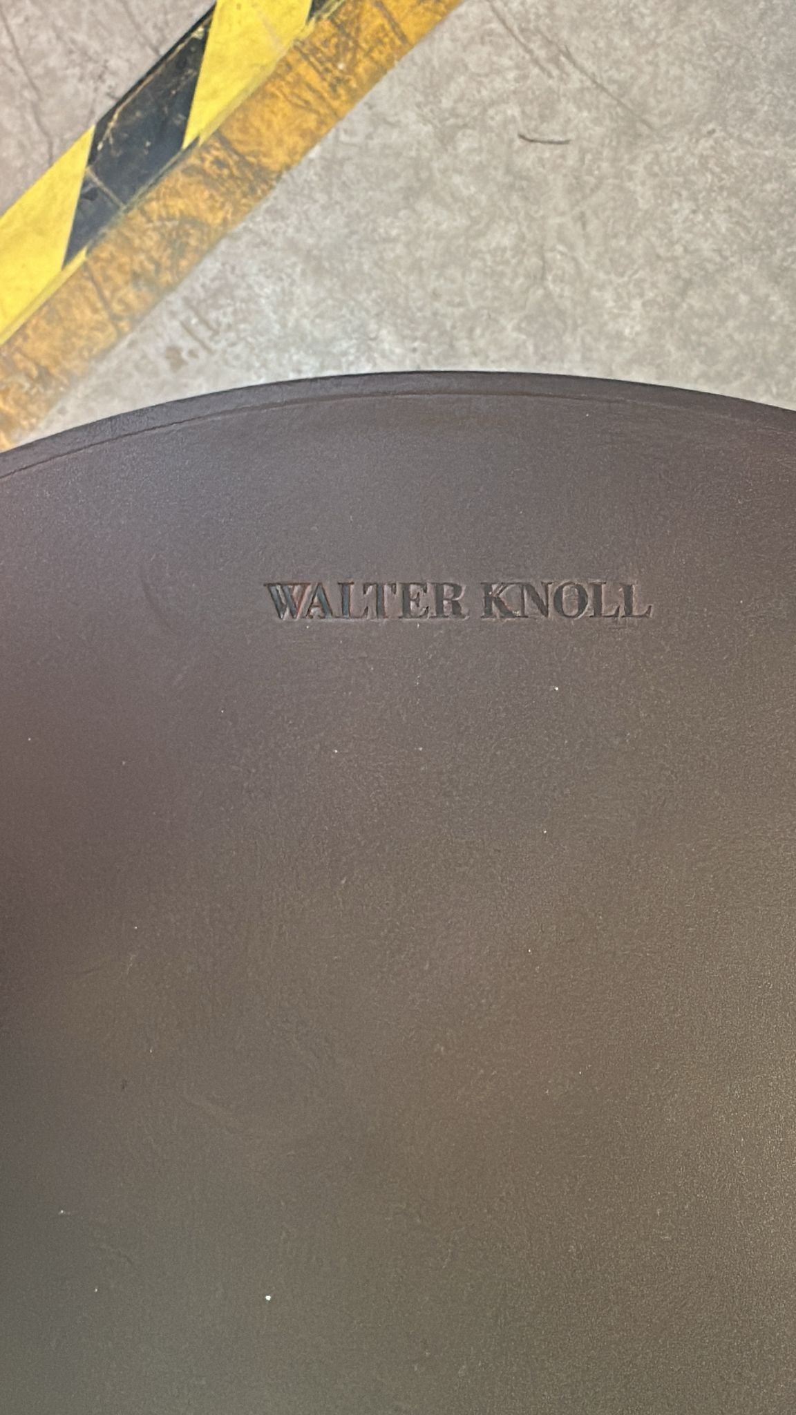 🪑 Walter Knoll Joco Saddle Beistelltisch – Ø 45 cm, Braun, Designerstück