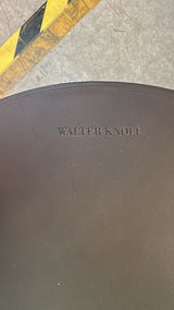 🪑 Walter Knoll Joco Saddle Beistelltisch – Ø 45 cm, Braun, Designerstück