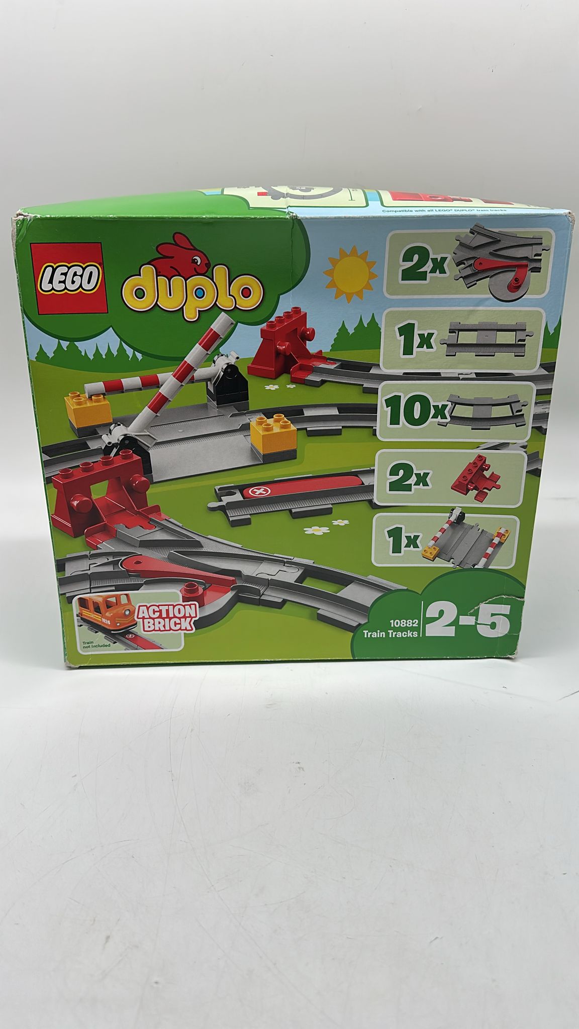 🚂 LEGO DUPLO 10882 Eisenbahn Schienen Set – mit Signalstein, 23 Teile, neu