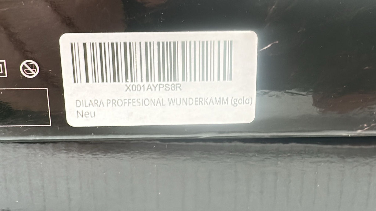 💇‍♀️ Keramik Heißkamm 230 °C – Haarglätter Schwarz/Gold, neu