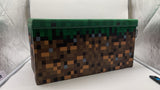 🎮 MINECRAFT Sitz- & Aufbewahrungsbox 60×30×30 cm – Grasblock, faltbar, neu