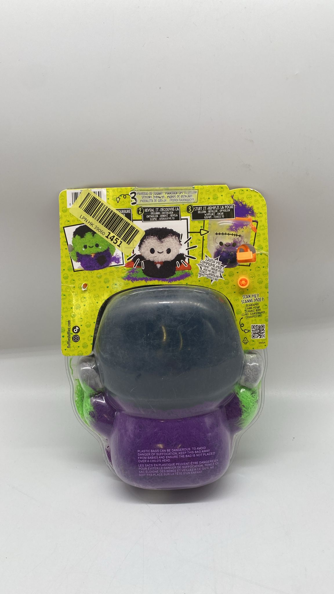 🎃 Fluffie Stuffiez Frankenstein Plüsch – Halloween Sammlerstück mit Unboxing Effekt, neu