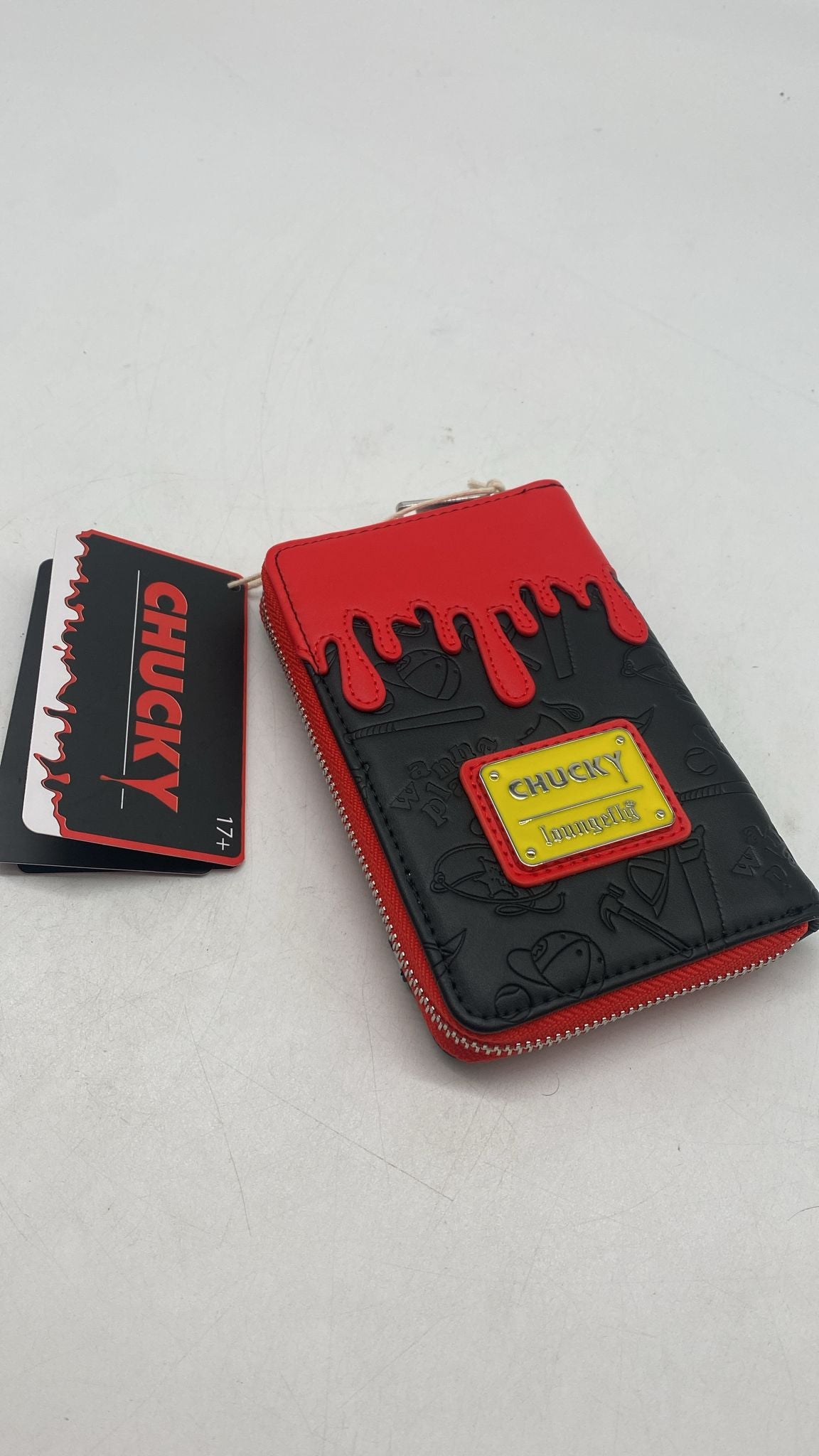 💀 Chucky Clown Cosplay Zip Around Wallet – Geldbörse mit Reißverschluss, neu