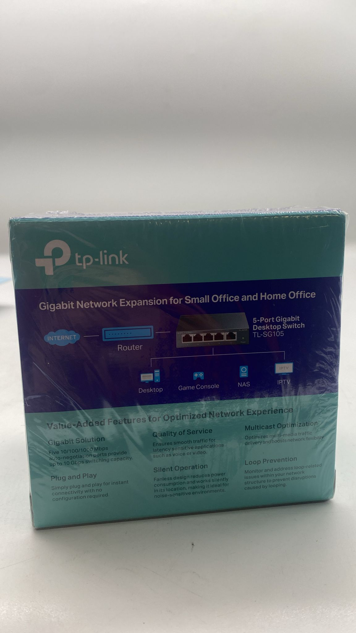 🌐 TP-Link TL-SG105 5-Port Gigabit Switch – Desktop Netzwerk Switch - neu