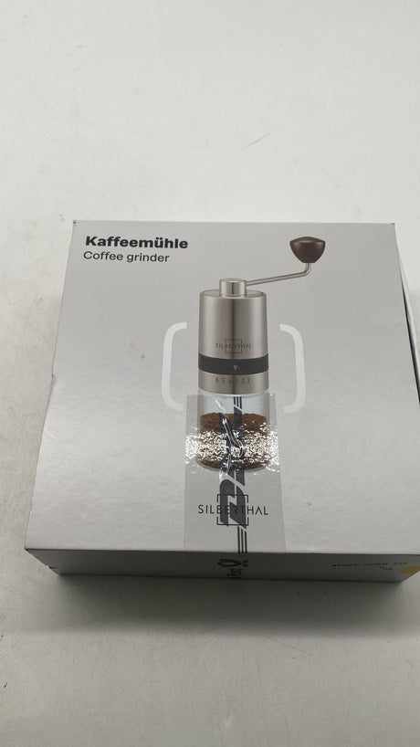 ☕ Silberthal Kaffeemühle manuell – Edelstahl Keramikmahlwerk einstellbar - neu