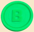 🟢 Pfandmarken „B“ Neon-Grün 24mm - 1000 Stück