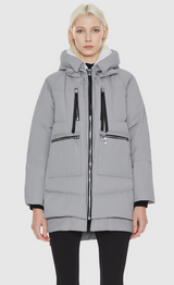 🧥 Orolay Damen-Daunenjacke XXS Grau
